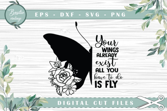 All You Need is Fly Butterfly Floral