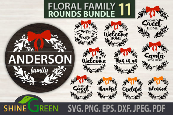 Christmas Fall Bundle Floral Family Sign Review
