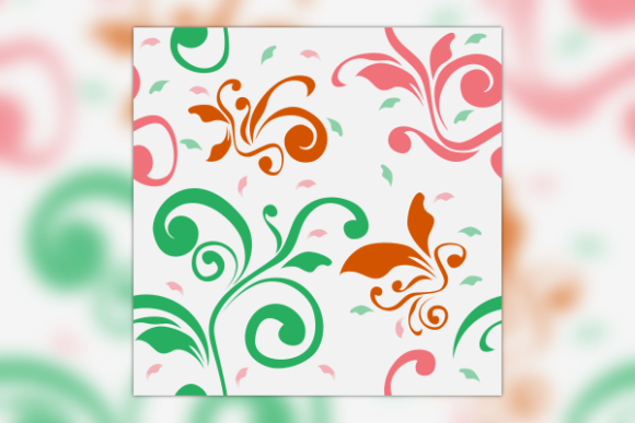 Colorful Floral Vector Seamless Pattern Graphics Review