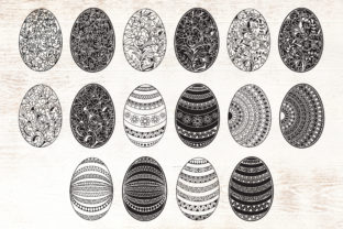 Easter Egg - Patterned - Floral Graphics for Crafts