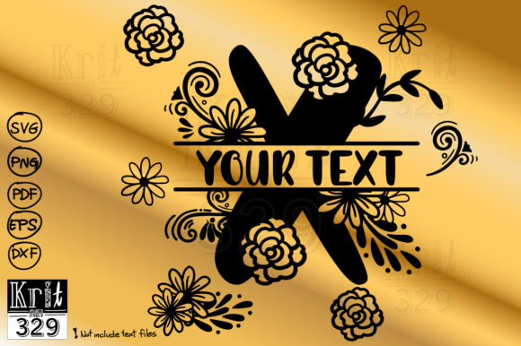 Floral Alphabet Monogram X: A Graphics and Crafts Review
