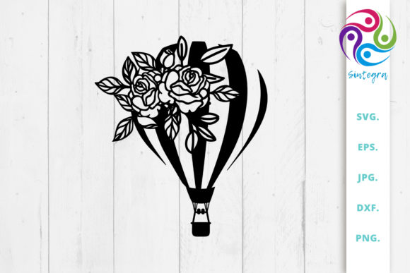 Floral Hot Air Balloon Svg File Review for Real Embroidery