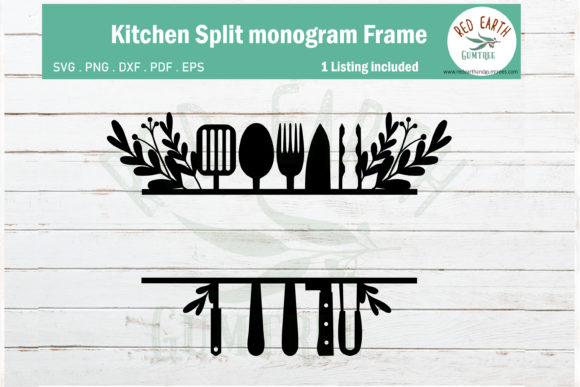 Floral Kitchen Split Monogram Frame Review