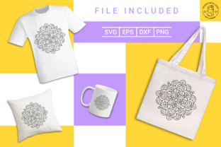 Floral Mandala Cutting File: Graphics for Crafts & Content