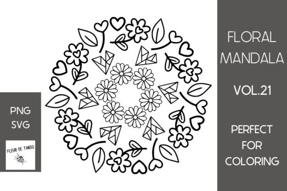 Floral Mandala Vol.21: A Seller's Review of Graphics and Coloring Pages