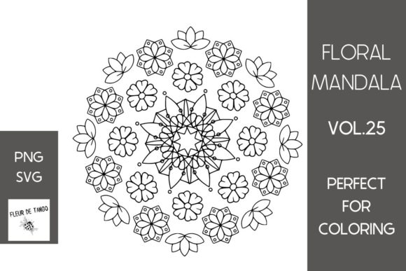 Floral Mandala Vol.25 Review: Premium Graphics for Coloring Pages