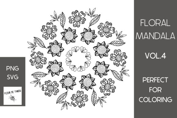 Floral Mandala Vol.4 Graphics and Coloring Pages Review