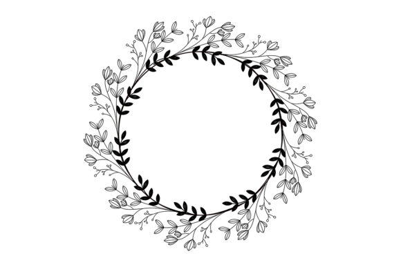 Floral Round Frame No.7: A Designer's Review of Graphics for Crafts