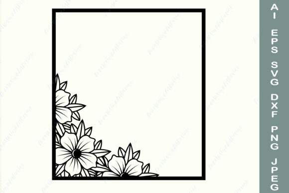 Floral Square Border: A Practical Graphics Review for Crafts