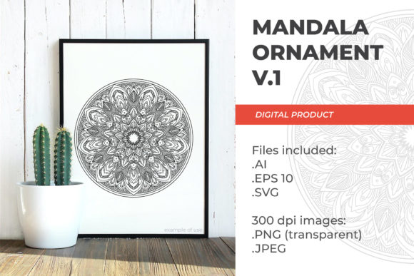 Mandala - Floral Vintage - V.1 Graphics and Patterns Review