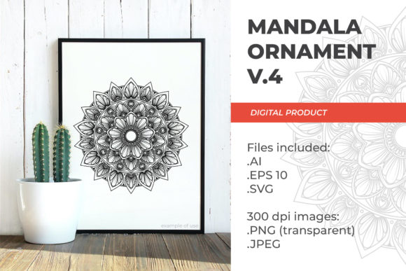 Mandala - Floral Vintage V.4: Premium Graphics and Patterns for Branding