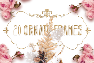 Ornate Floral Frames: Elegant Graphics for Crafts and Brands